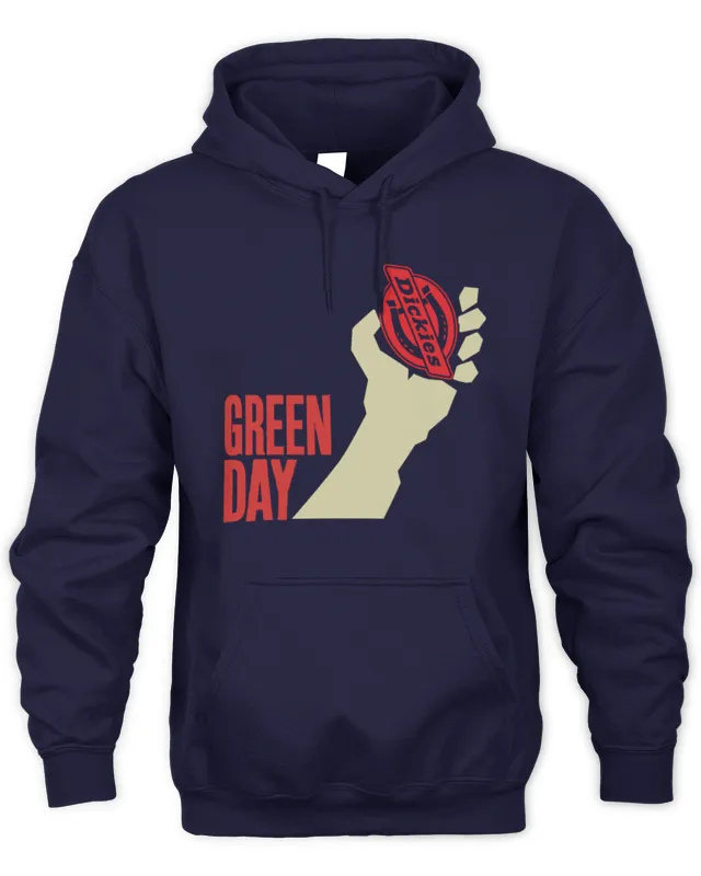 New Hoodie Green Day American Idiot Merch Dickies Heart Grenade