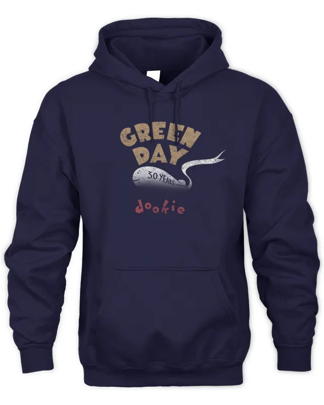 Hoodie Green Day Merch Dookie Blimp Oversized Vintage 