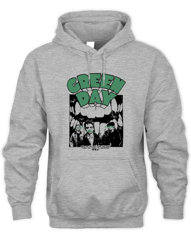 Hoodie Green Day Store Merch Longview 