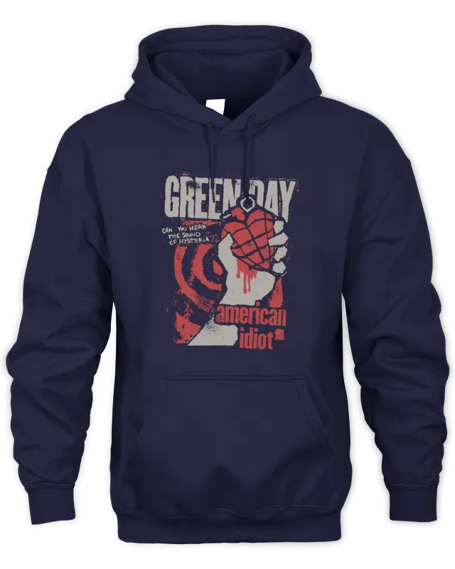 Hoodie Green Day Merch Store American Idiot Hysteria 