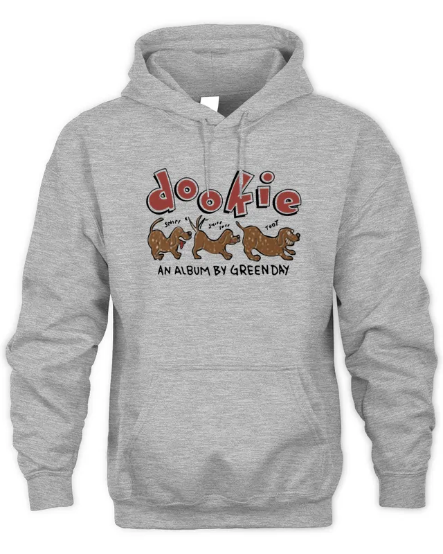 Hoodie Green Day Merch Dookie Dogs 