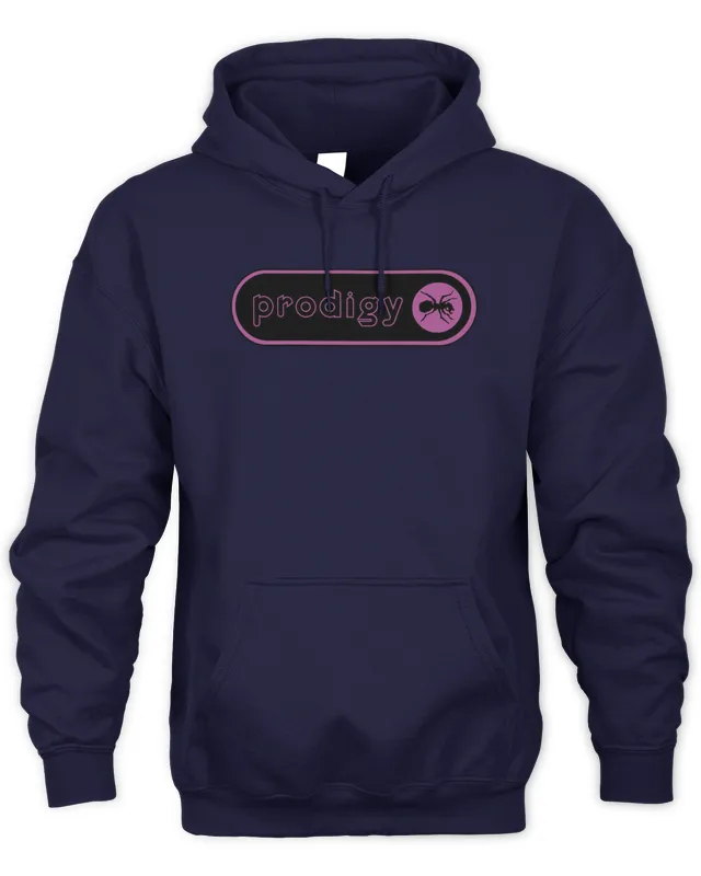 Hoodie The Prodigy Merch Pink Lozenge Logo 