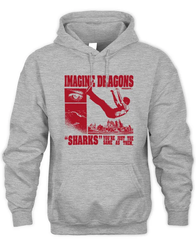 New Hoodie Imagine Dragons Merch Sharks