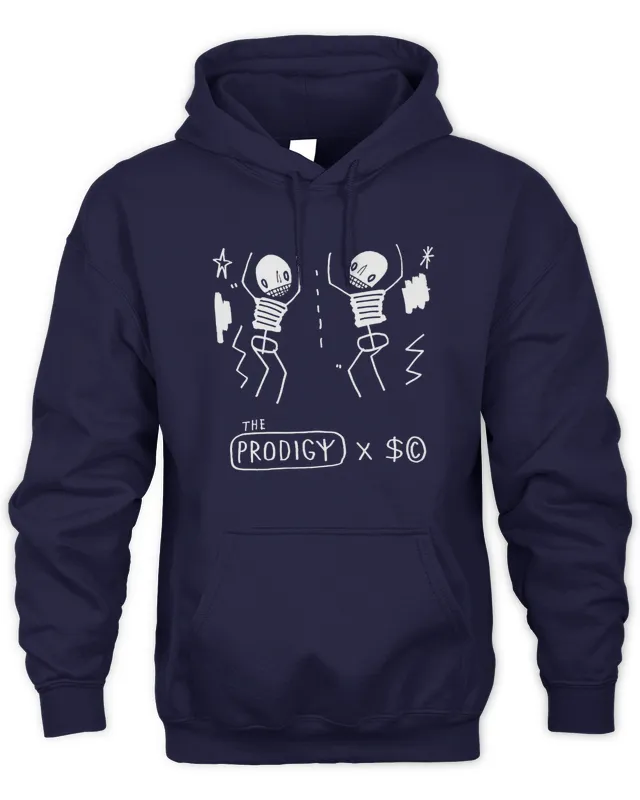 New Hoodie The Prodigy Merch Skeleton Cardboard