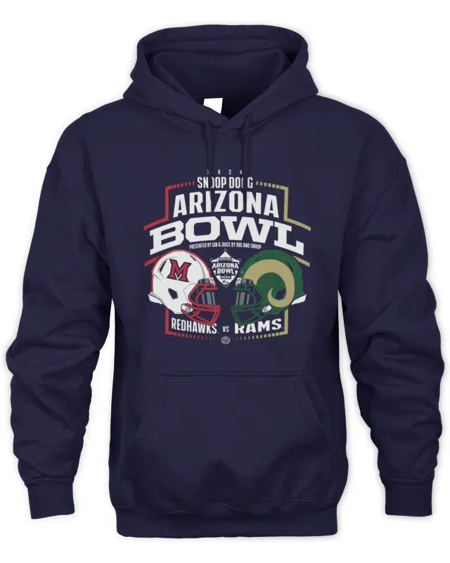 New Hoodie Colorado State Rams vs Miami Redhawks Snoop Dogg Arizona Bowl Helmets