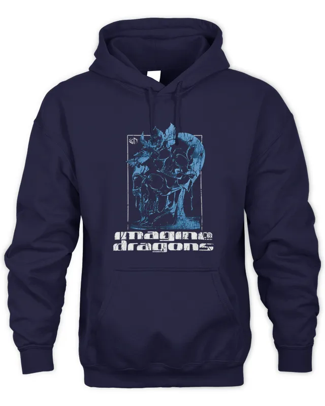 New Hoodie Imagine Dragons Merch Melting Skull Hoodie