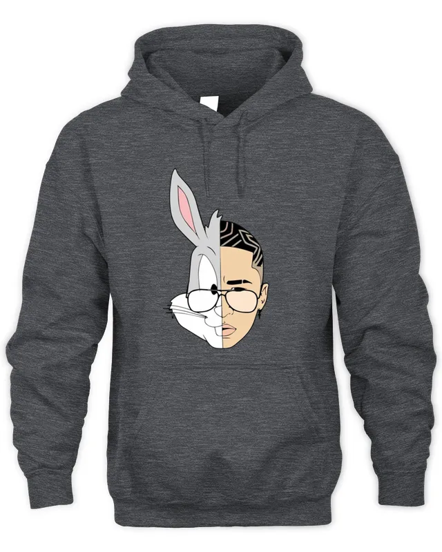 New Hoodie Bad Bunny Merch Bunny Logo Hoodie