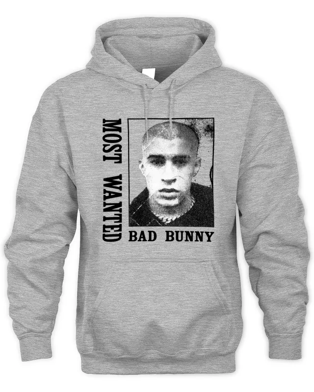 New Hoodie Bad Bunny Merch Most Wanted Tour