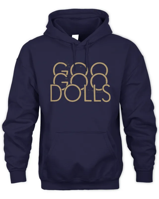 Hoodie Goo Goo Dolls Official Store Stacked Gold Logo 
