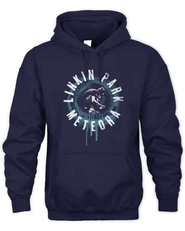 Hoodie Circle Spray Twofer Linkin Park Unisex Black