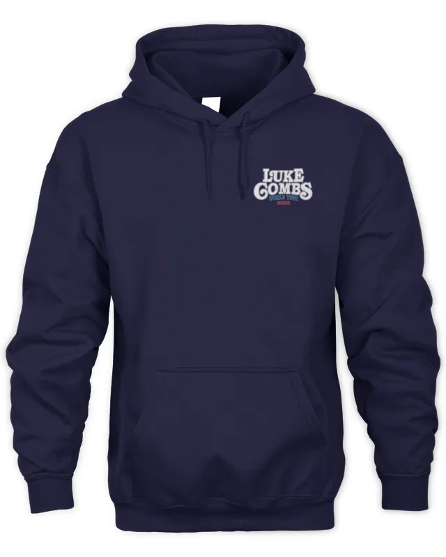 Hoodie Luke Combs Merch Skully World Tour 
