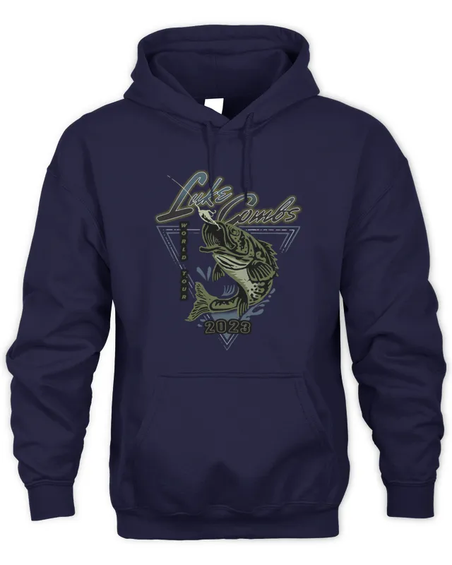 New Hoodie Luke Combs Tour Merch Bass World Tour