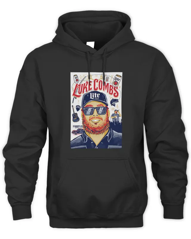 Hoodie Luke Combs Merch Miller Lite 