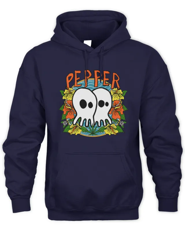 New Hoodie Pepper Band Merch Skullconut Flowers