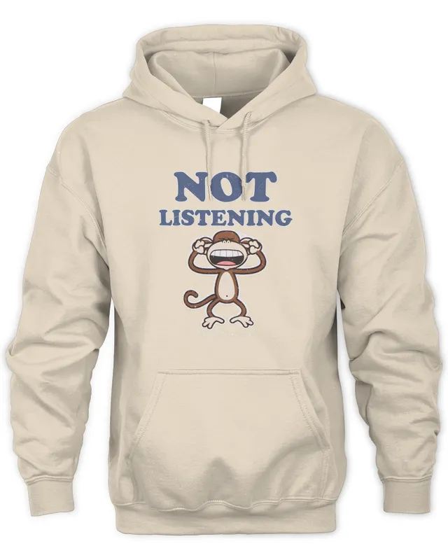 Hoodie Bobby Jack Merch Store Not Listening Monkey Original Bobby Jack Tee