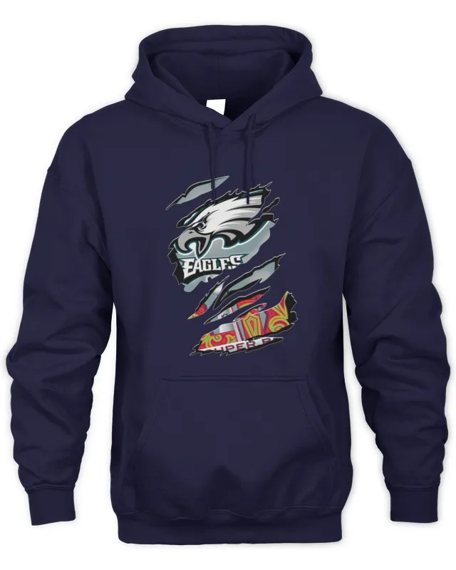 New Hoodie Official Eagles Super Bowl LIX 2025 Hoodie