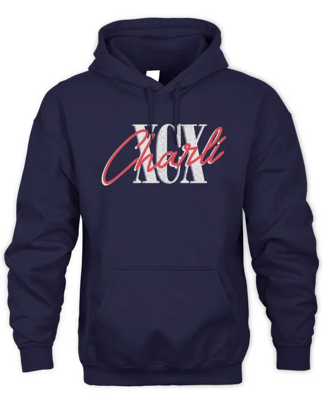 Hoodie Charli Xcx Merch Puff Logo Black