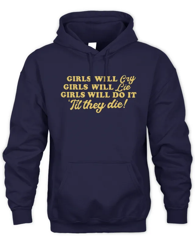 Hoodie Sabrina Carpenter Merch Girls Will Cry Tee Red