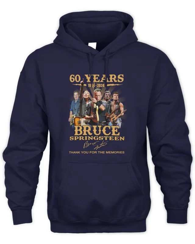 Hoodie 60 Years 1964- Bruce Springsteen Thank You For The Memories 