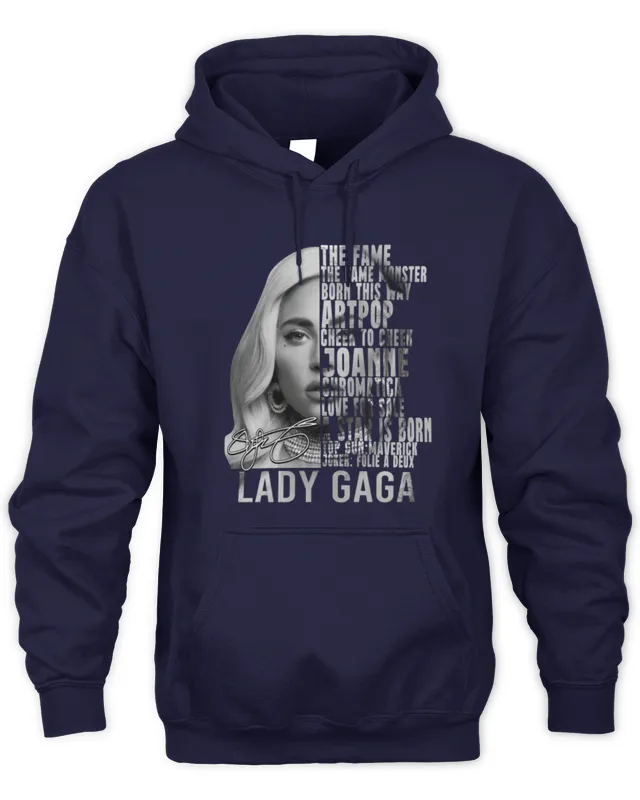 Hoodie Lady Gaga Album Unisex Black