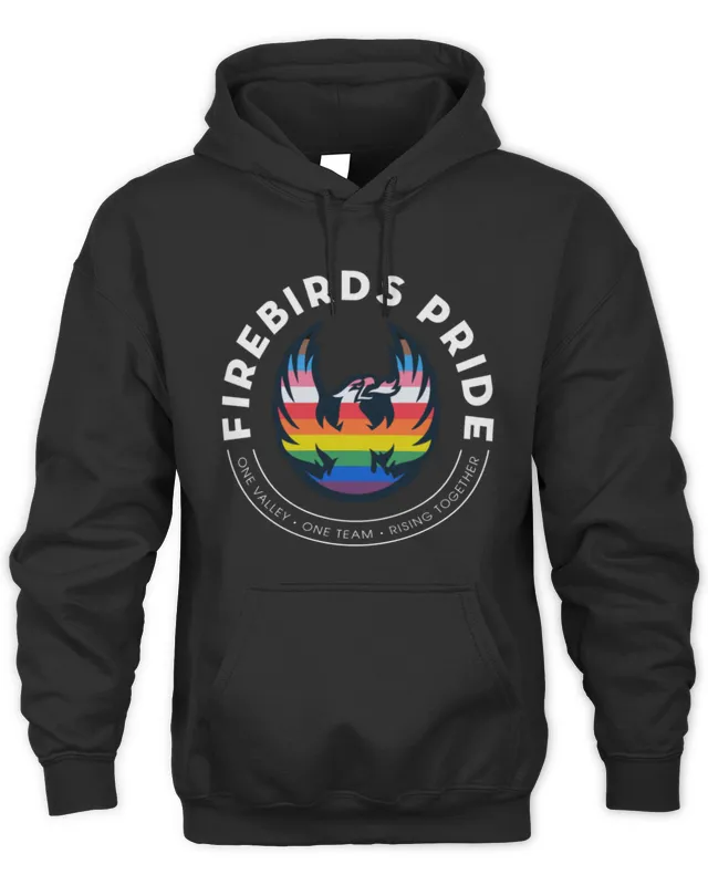 New Hoodie Coachella Valley Firebirds One Valley Pride Tee Red