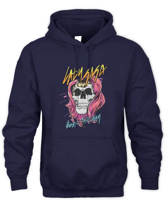 New Hoodie Bruno Mars Wears Lady Gaga Born This Way Skull Boyfriend Tee