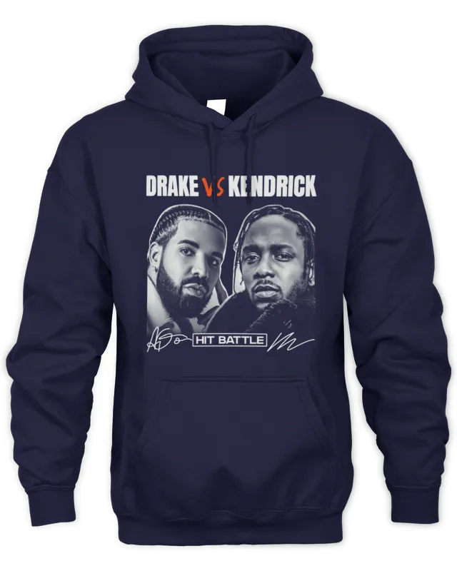 New Hoodie Official Drake Vs Kendrick Hip Battle Signature Hoodie