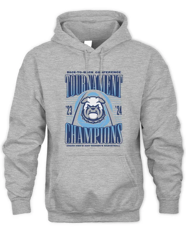 New Hoodie Drake Men’s and Women’s Basketball – Champs Logo Tee White