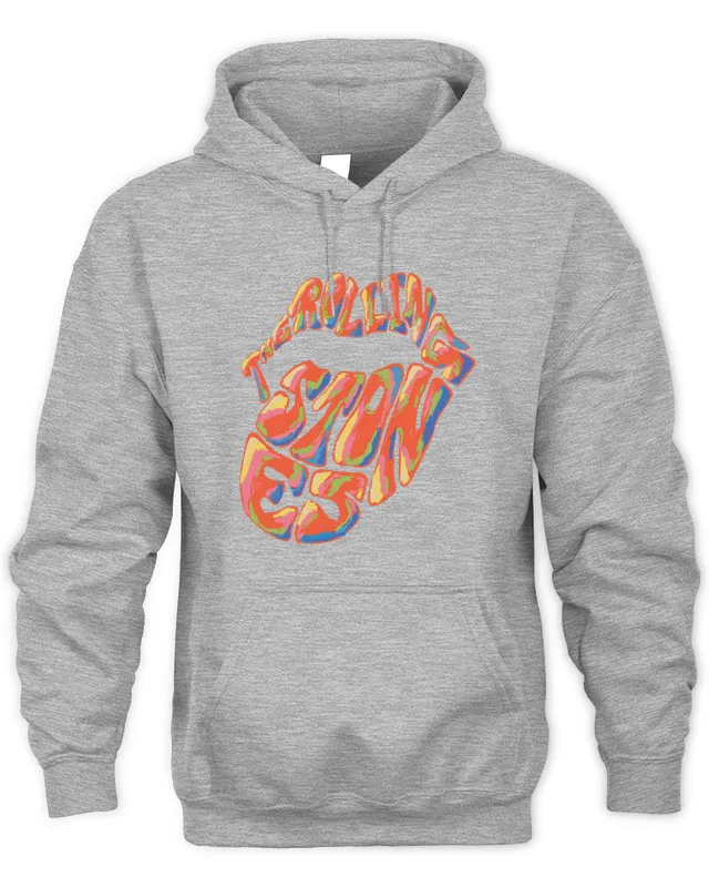 Hoodie The Rolling Stones x RS No. 9 Stone Rainbow Tongue Logo Tee