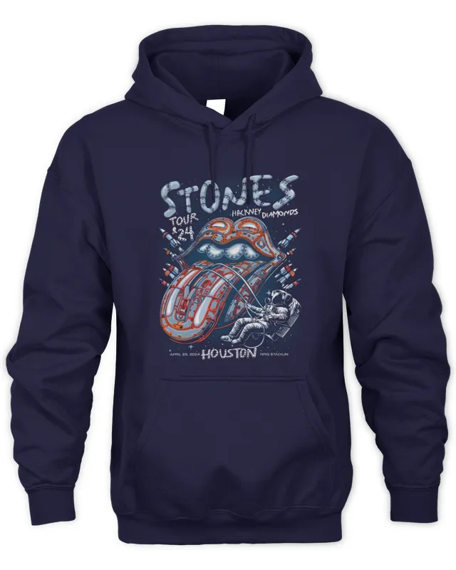 New Hoodie New Rolling Stones Merch Houston, Tx Black
