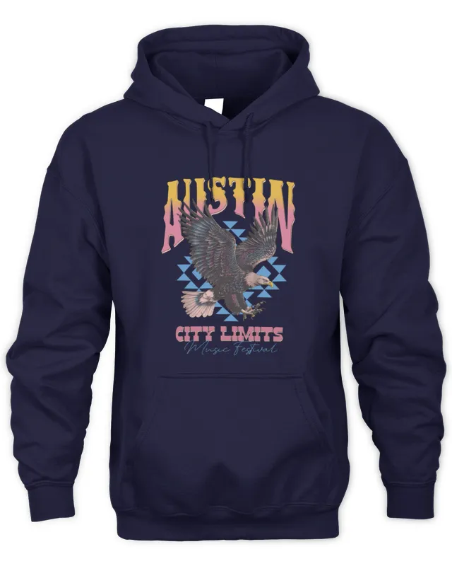 Hoodie Austin City Limits Music Festival Eagle Lineup Tee