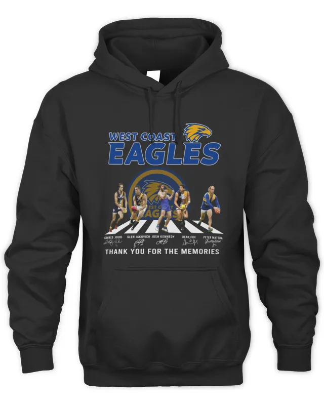 New Hoodie West Coast Eagles Signature Thank You For The Memories Unisex
