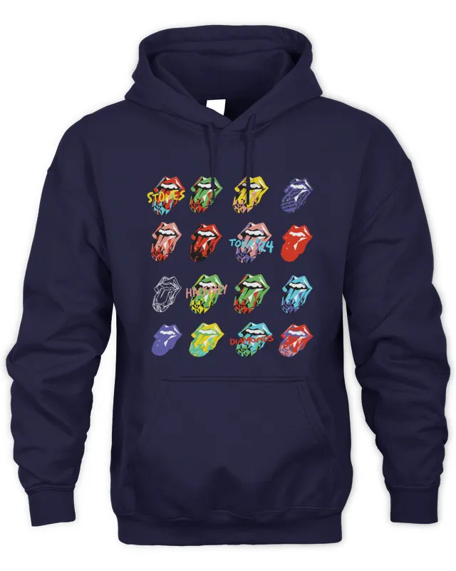 New Hoodie New Rolling Stones Merch Hackney Diamonds Tour Diamond Tongues