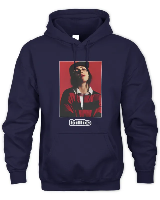 New Hoodie Billie Eilish Merch Blue Billie Photo