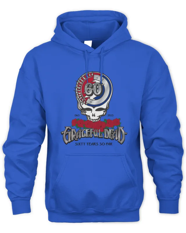 Hoodie 60 Years So Far 1965-2025 Grateful Dead White