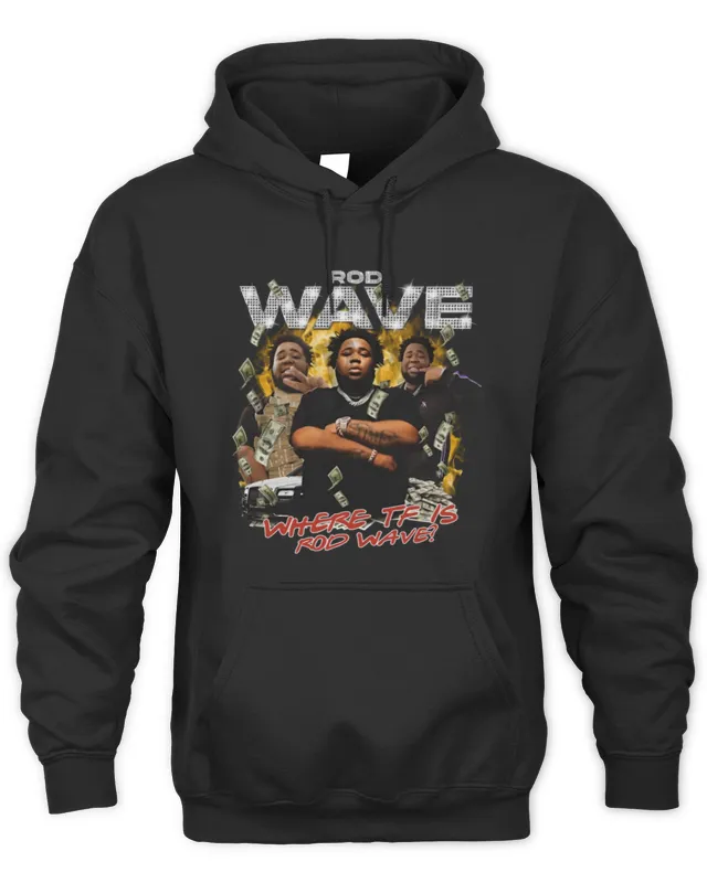 Hoodie Black Rod Wave Where Tf Is Rod Wave 