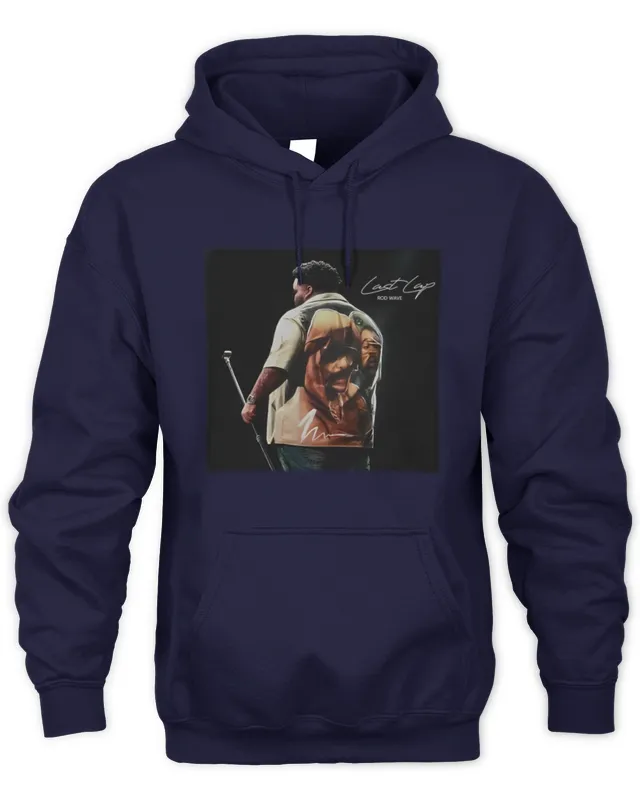 New Hoodie Rod Wave Last Lap Tour Concert Tee Black