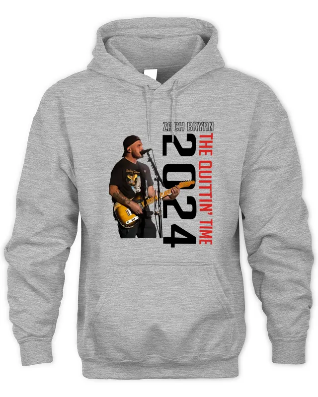 Hoodie Zach Bryan Merch The Quittin?Time Tour ?4 Tee 