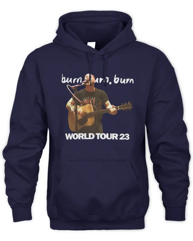 Hoodie Zach Bryan Merch Burn Burn Burn WorId Tour Tee 