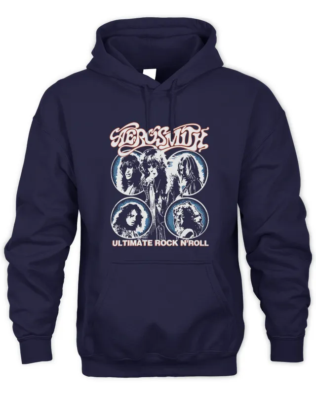 New Hoodie Aerosmith Ultimate Rock N Roll Clothing Merch