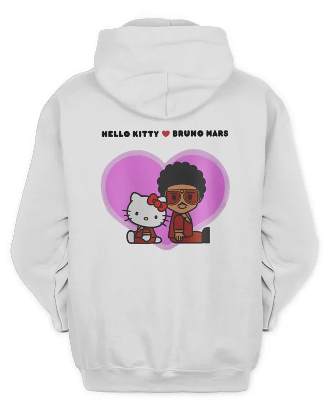 New Hoodie Bruno Mars Hello Kitty New Collaboration Fan Hoodie