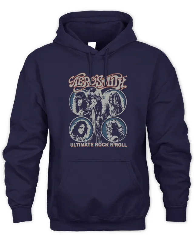 New Hoodie Aerosmith Merch Ultimate Rock N Roll