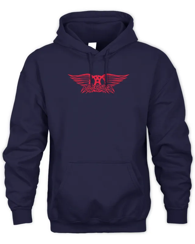 Hoodie Aerosmith Merch Wings Logo 
