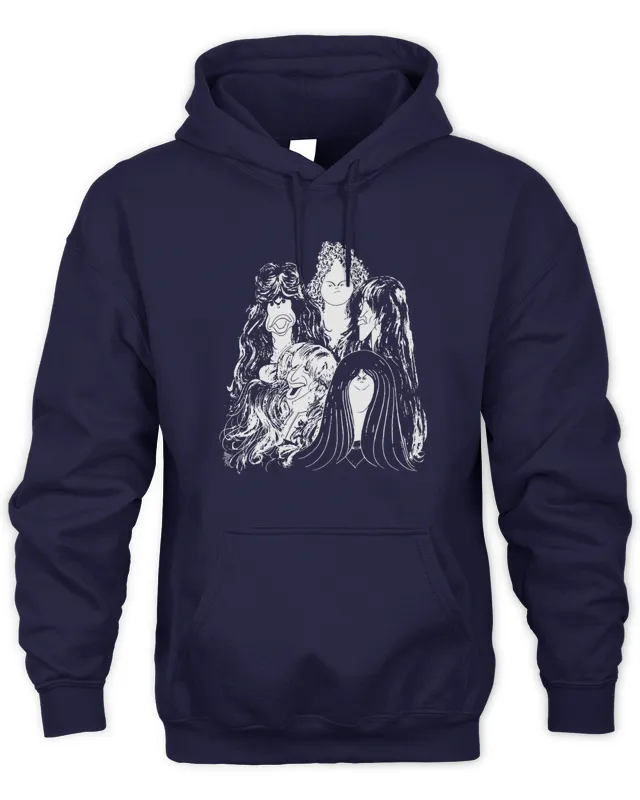 New Hoodie Aerosmith Merch Draw The Line Graphics