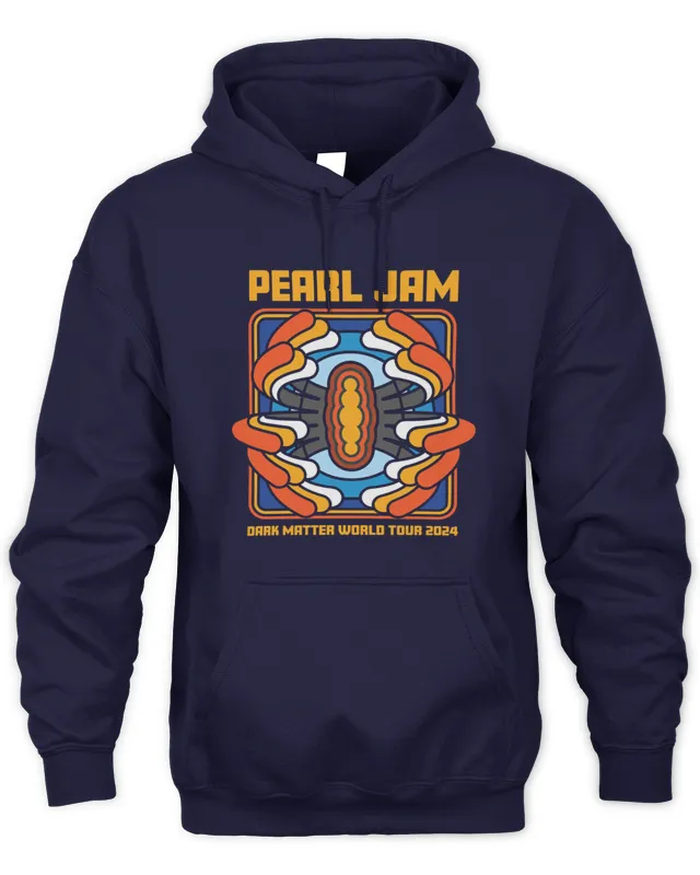 Hoodie Official Pearl Jam Merch Dark Matter World Tour Tee 