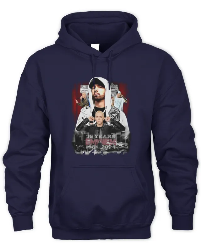 Hoodie Eminem 36 Years 1985- Signature Hoodie Swea