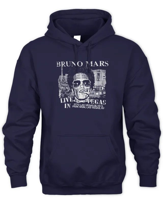 Hoodie Bruno Mars Merch Live in Vegas 