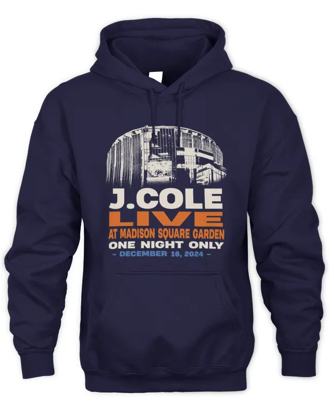 Hoodie J Cole Merch MSG FHD 10 Year Anniversary J Cole Live 