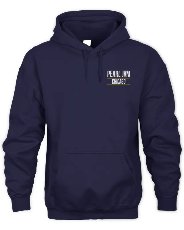 Hoodie Pearl Jam Official Clothing Tour Chicago August 31, 