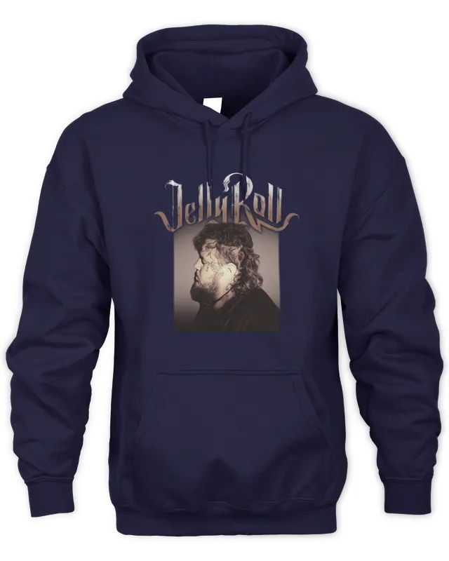 Hoodie Black Jelly Roll Profile Backroad Baptism Tour 
